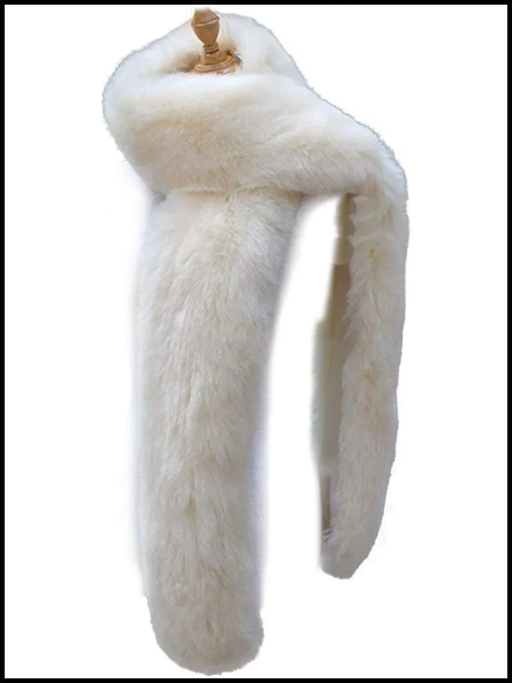 Faux Fur Scarf Collar Stole Shawl Wrap Women's Extra Large Winter